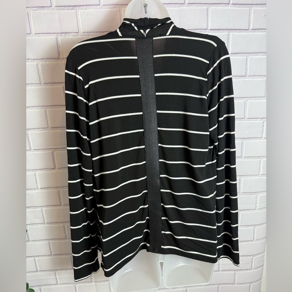 Chic Black and White Striped midi sleeveless Dress with cardigan /size M & L - Picture 8 of 15